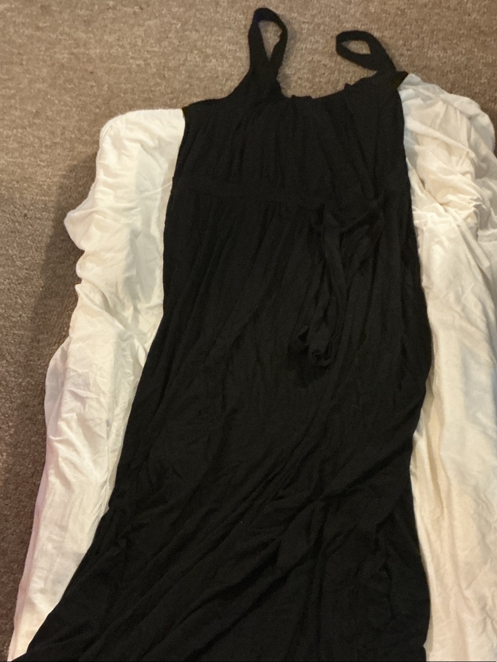 torrid Black Sleeveless Maxi Dress with Tie Waist